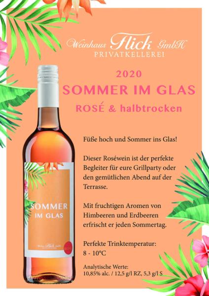 Flick Sommer im Glas Rosé 2023 Rheinhessen 0,75l