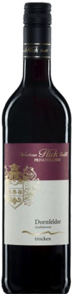 Flick Dornfelder Trocken Flasche