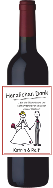 Eigenes Etikett Rotwein