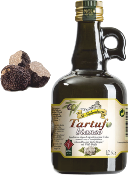 Viola La Colombara Olio Extra Vergine Tartufo Bianco Trüffel Flasche